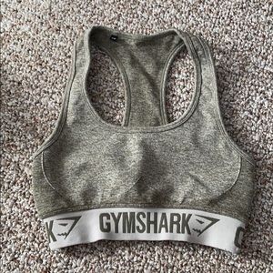Green gym shark sports bra size small